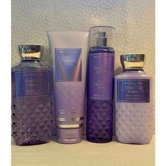 Bath and Body Works FRESH CUT LILACS 4 Piece Set - Picture 5 of 5